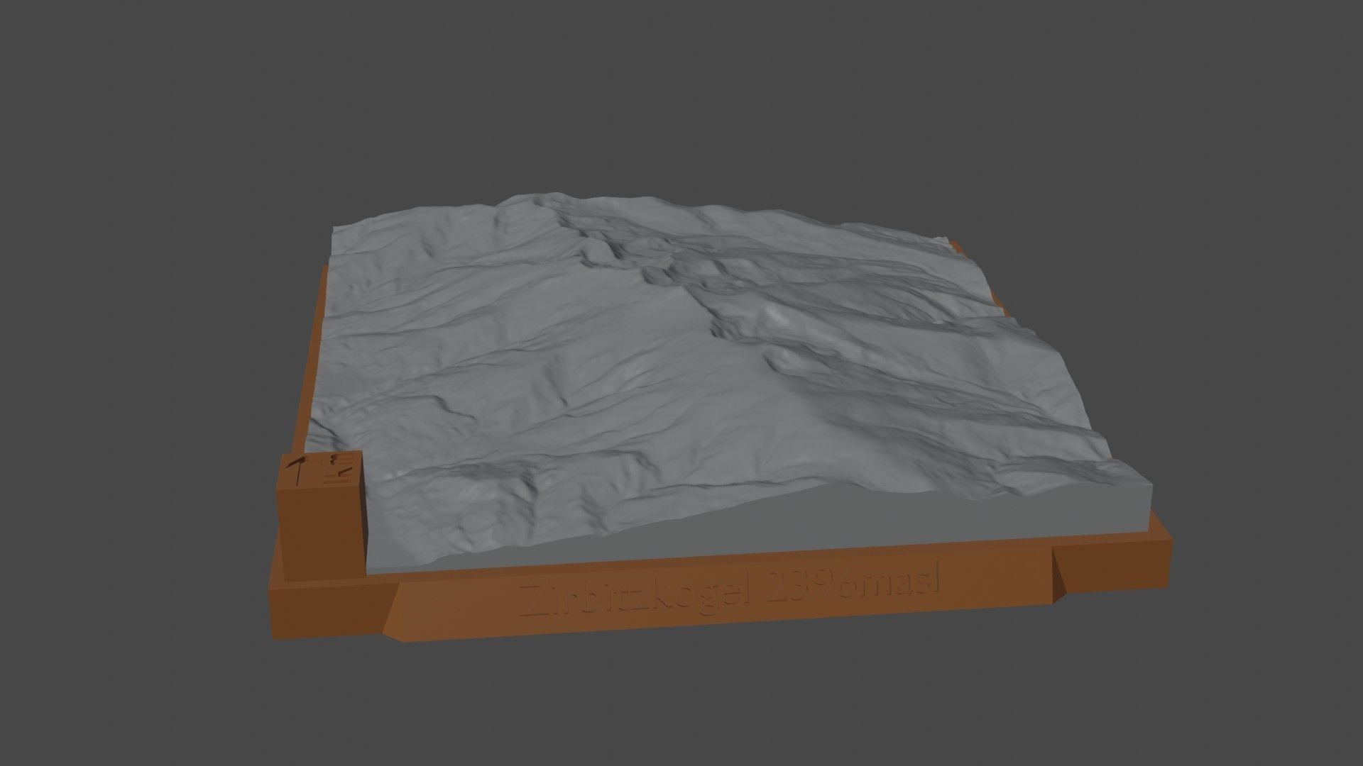Zirbitzkogel mountain 3D print model_5