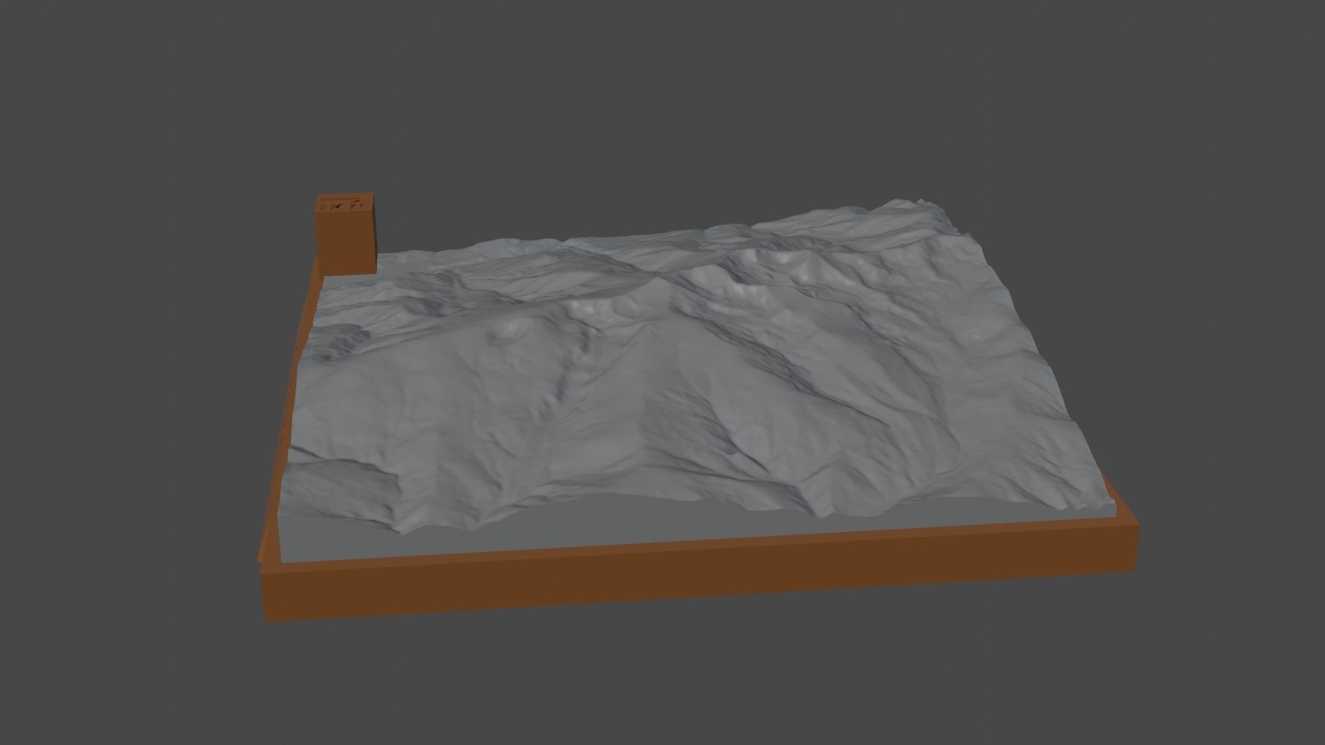 Zirbitzkogel mountain 3D print model_1