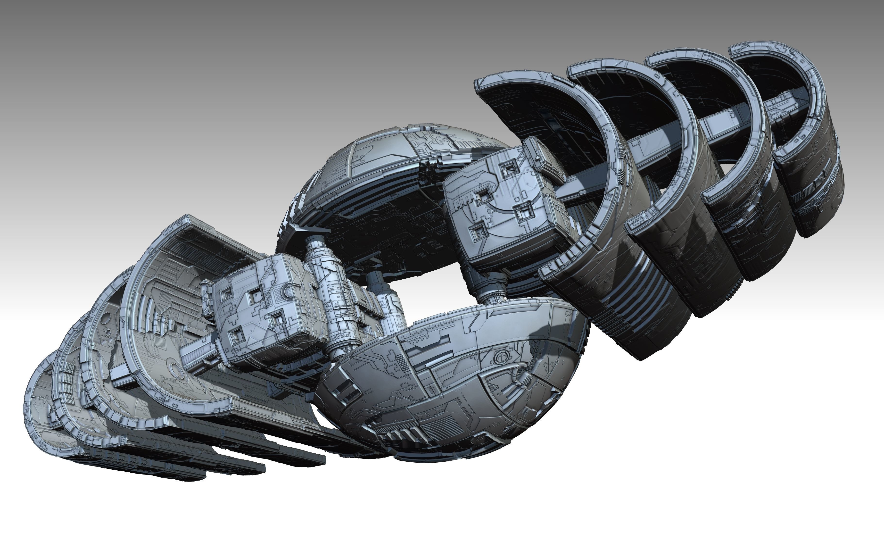 space equipment node 00157 3D model_2