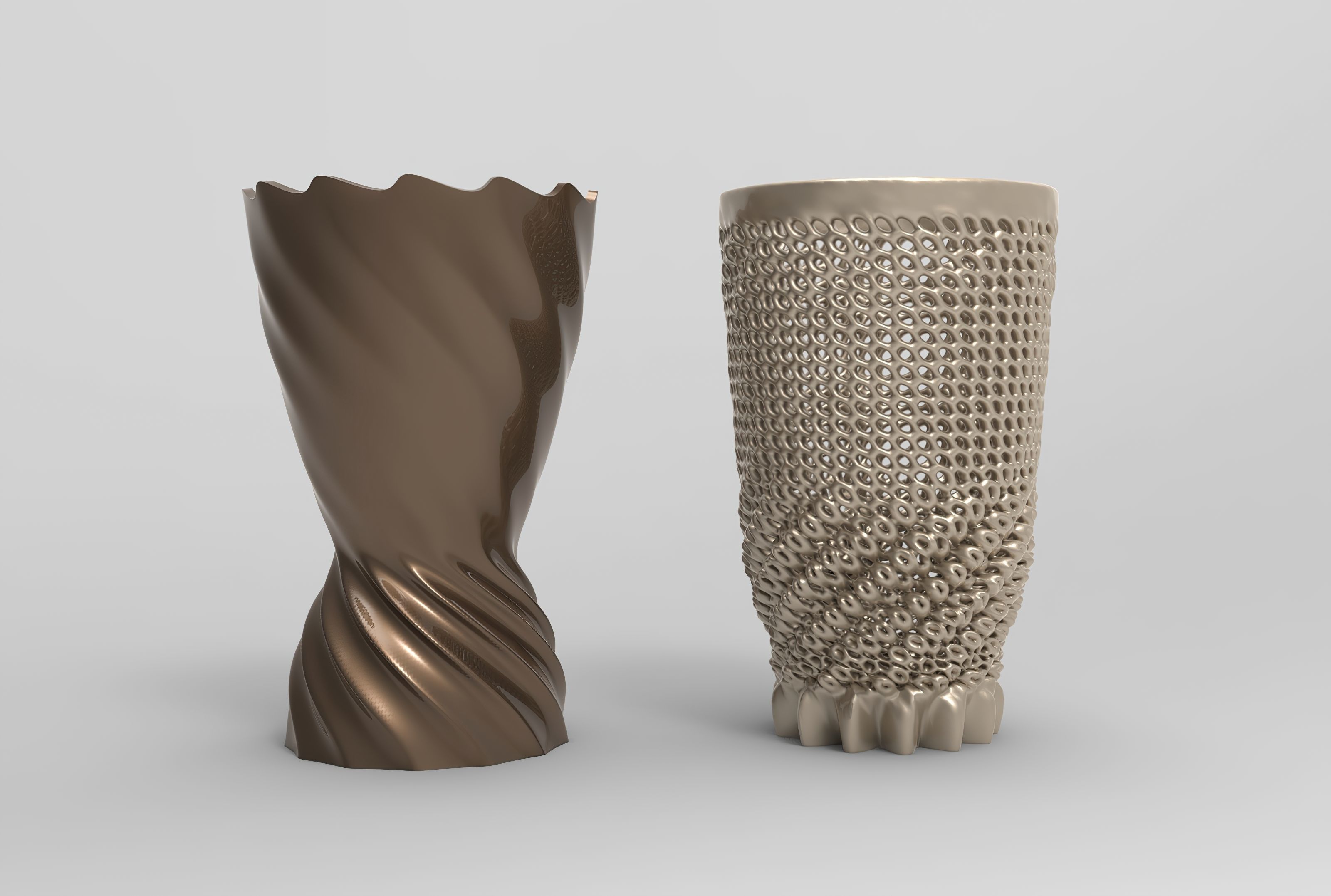 Vase Voronoi 67 3D print model_1