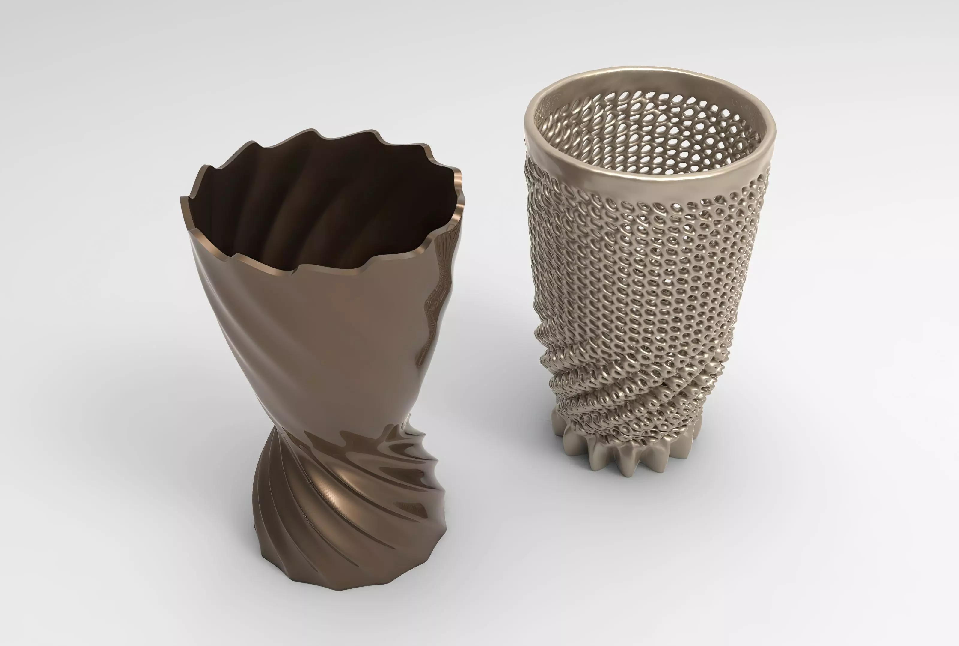 Vase Voronoi 67 3D print model_0