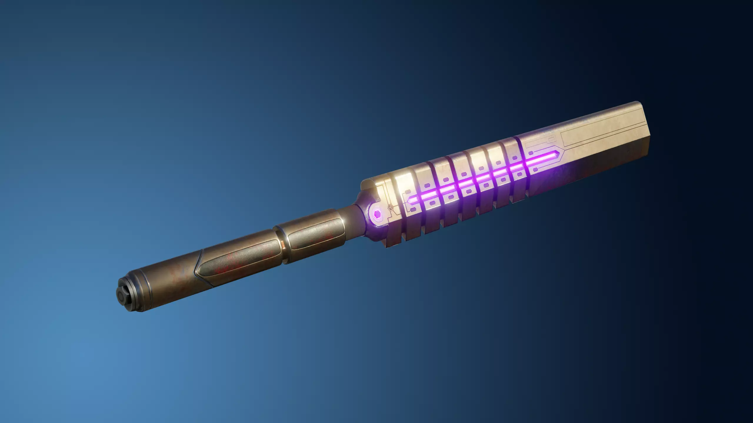 Energy Baton-Sword Low-Poly PBR Textures Low-poly 3D model_0