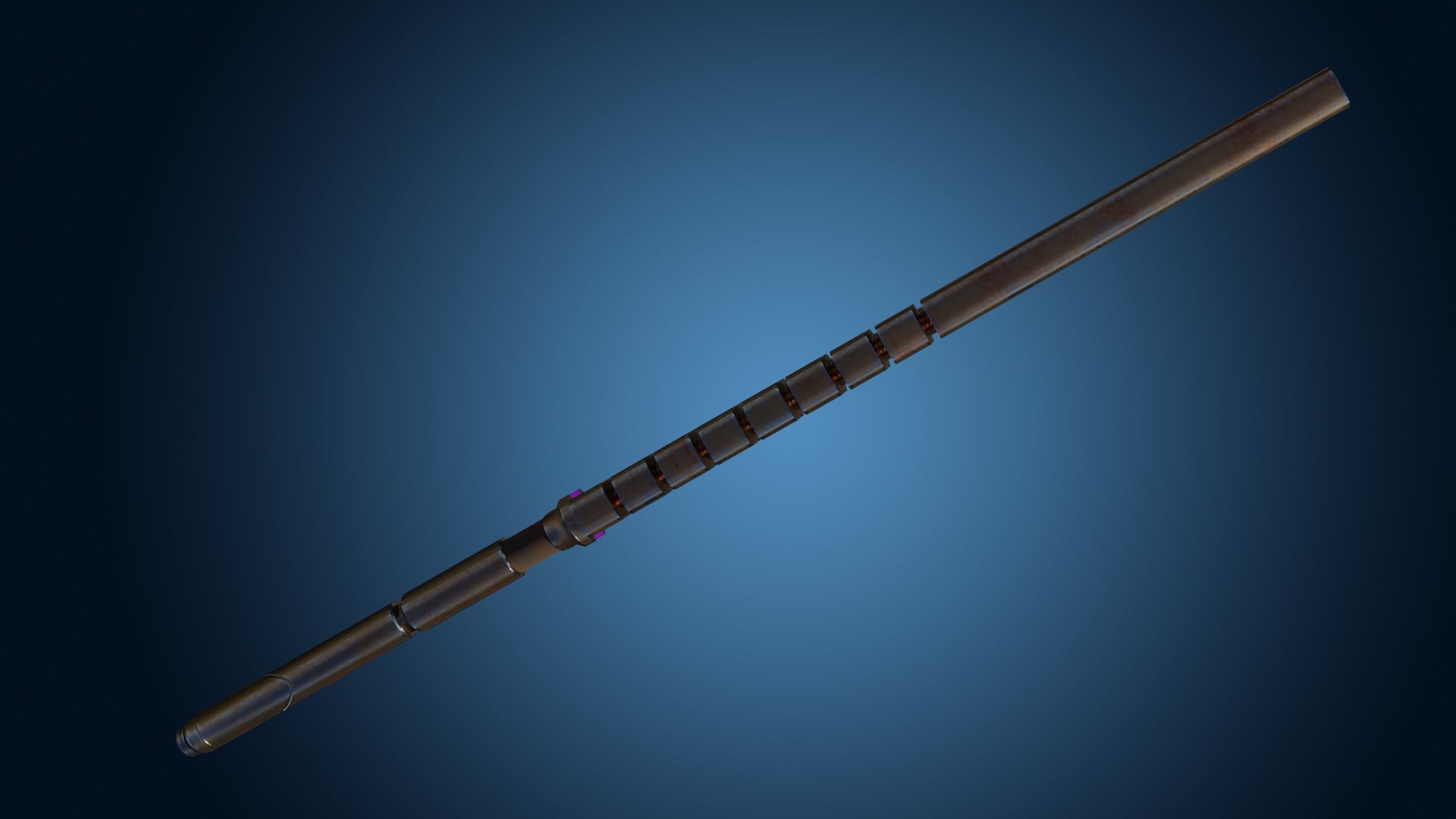 Energy Baton-Sword Low-Poly PBR Textures Low-poly 3D model_5