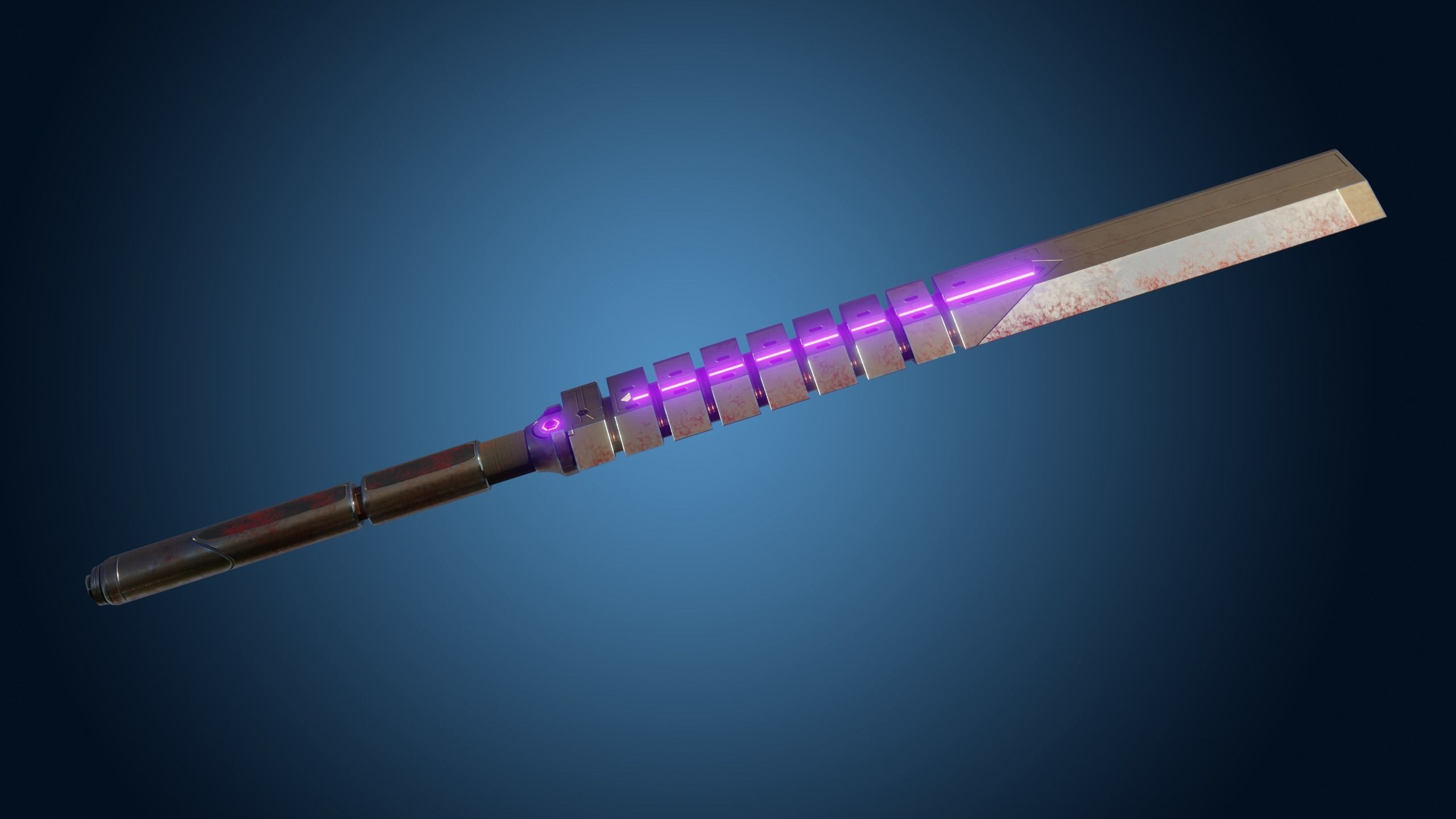 Energy Baton-Sword Low-Poly PBR Textures Low-poly 3D model_4