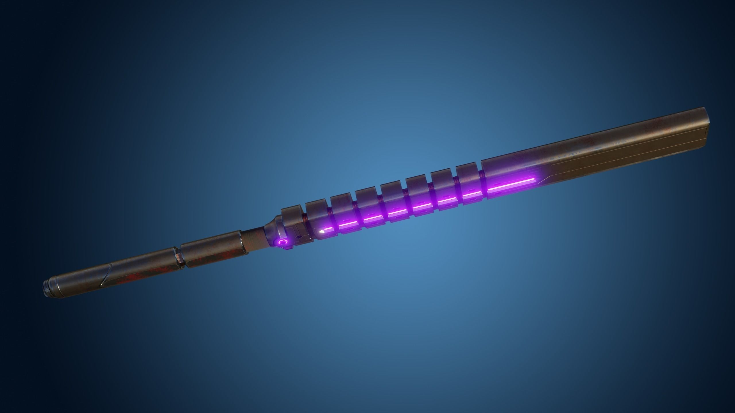 Energy Baton-Sword Low-Poly PBR Textures Low-poly 3D model_3
