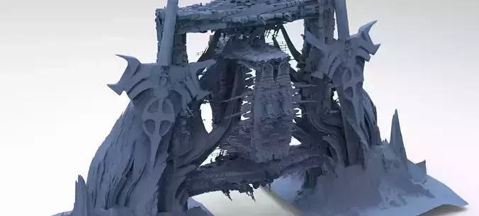 Mars Sci-Fi Monolith Massive structure 11 