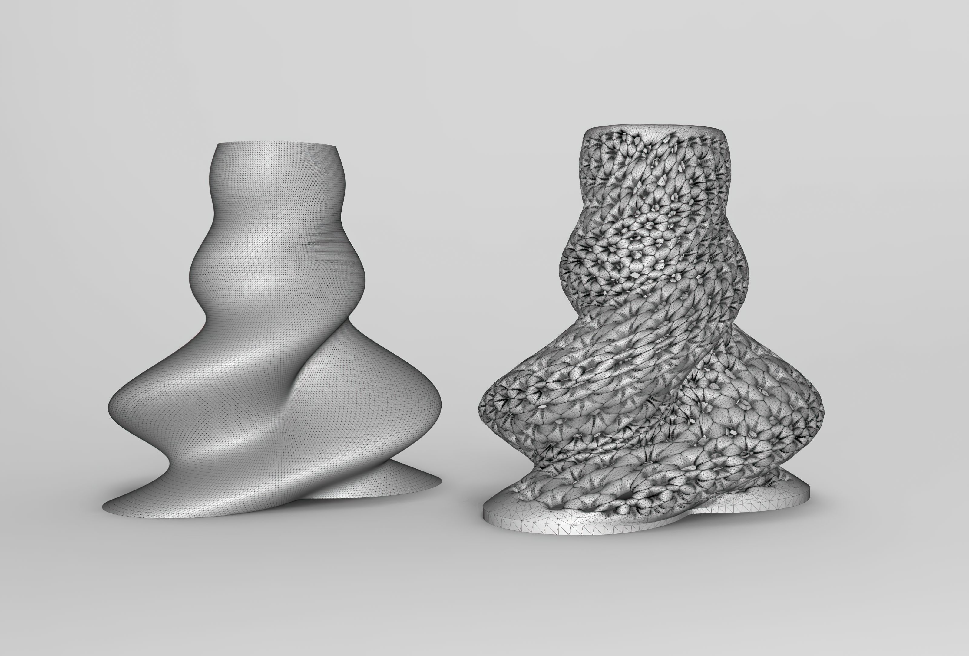 Vase Voronoi 85 3D print model_2