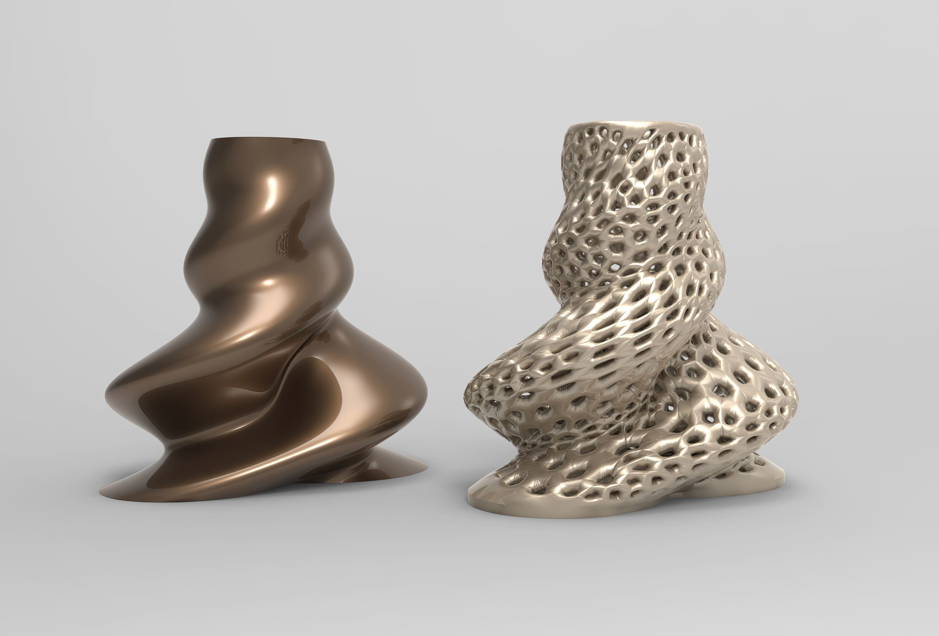 Vase Voronoi 85 3D print model_1