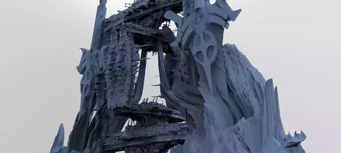 Mars Sci-Fi Monolith Massive structure 12