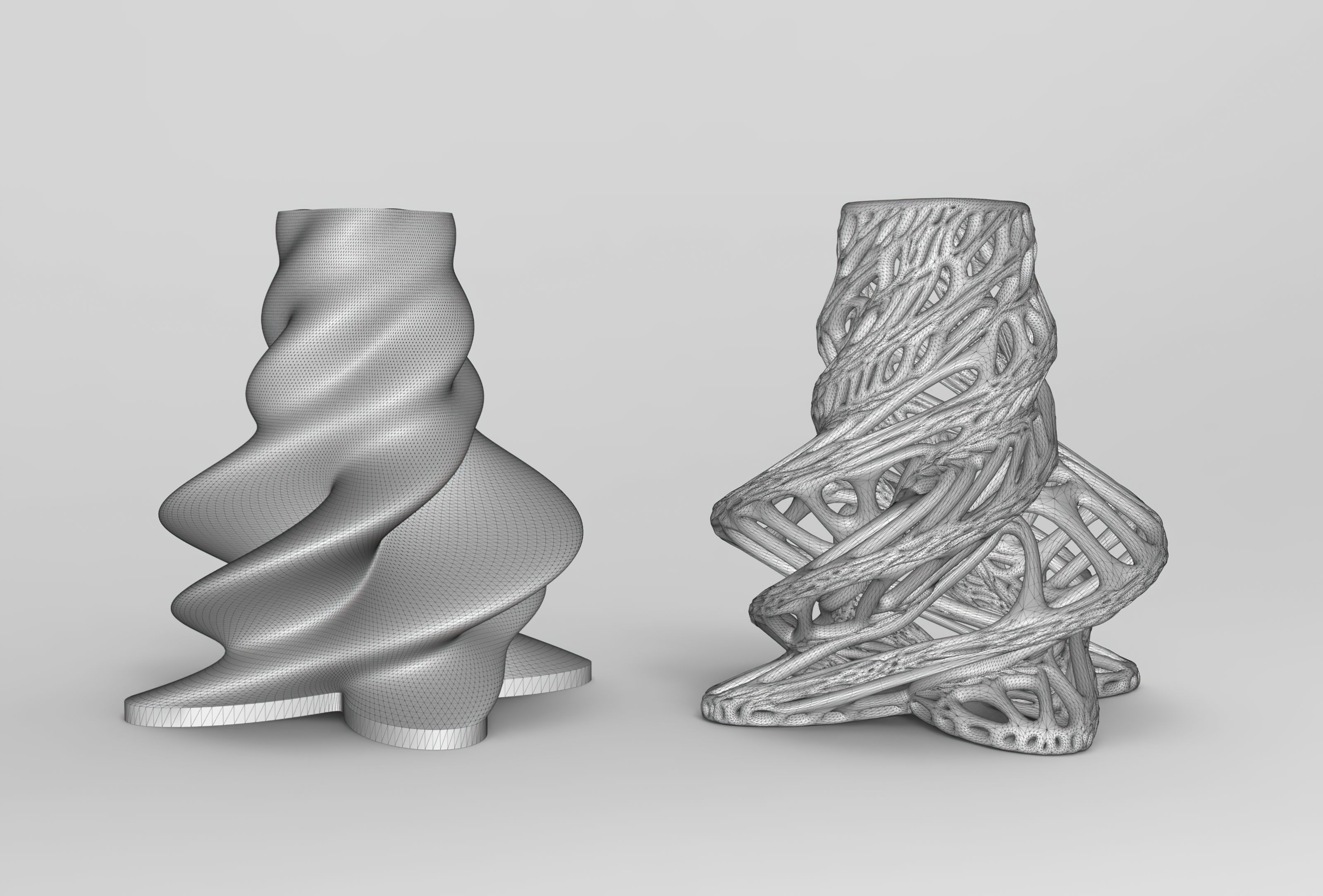 Vase Voronoi 86 3D print model_2