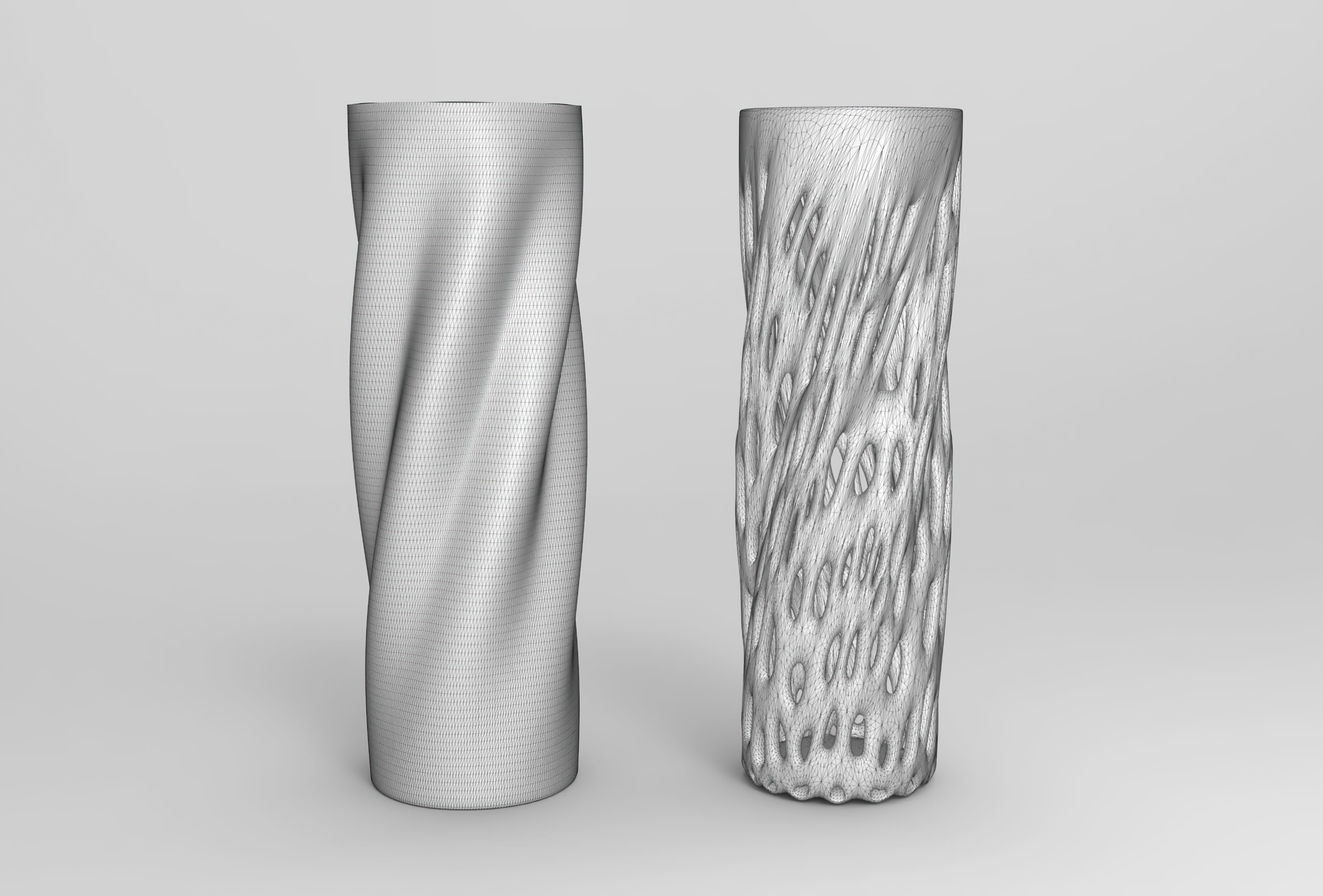 Vase Voronoi 92 3D print model_2