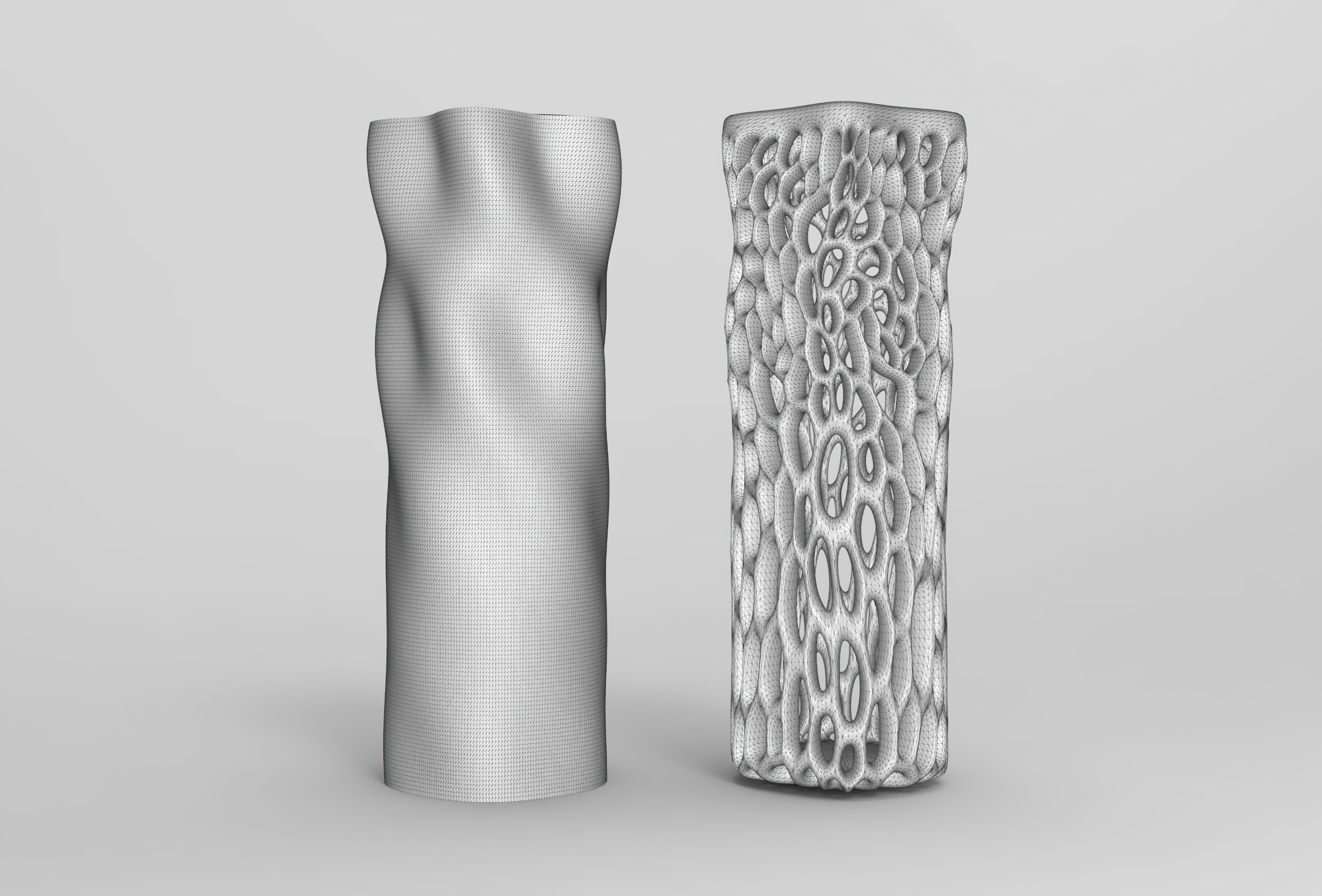 Vase Voronoi 95 3D print model_2