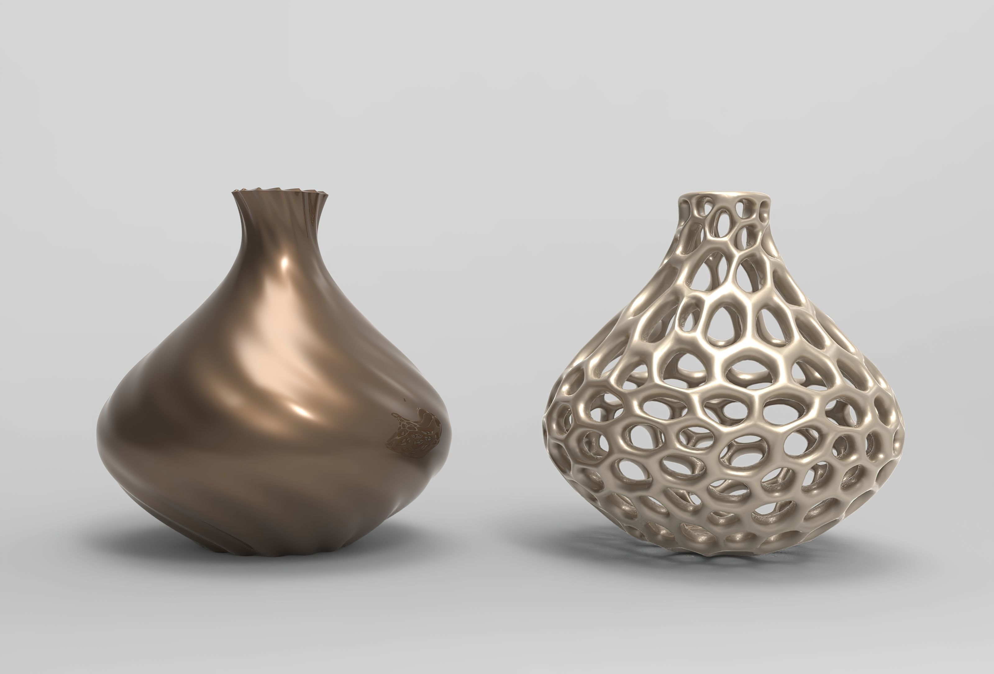 Vase Voronoi 97 3D print model_1