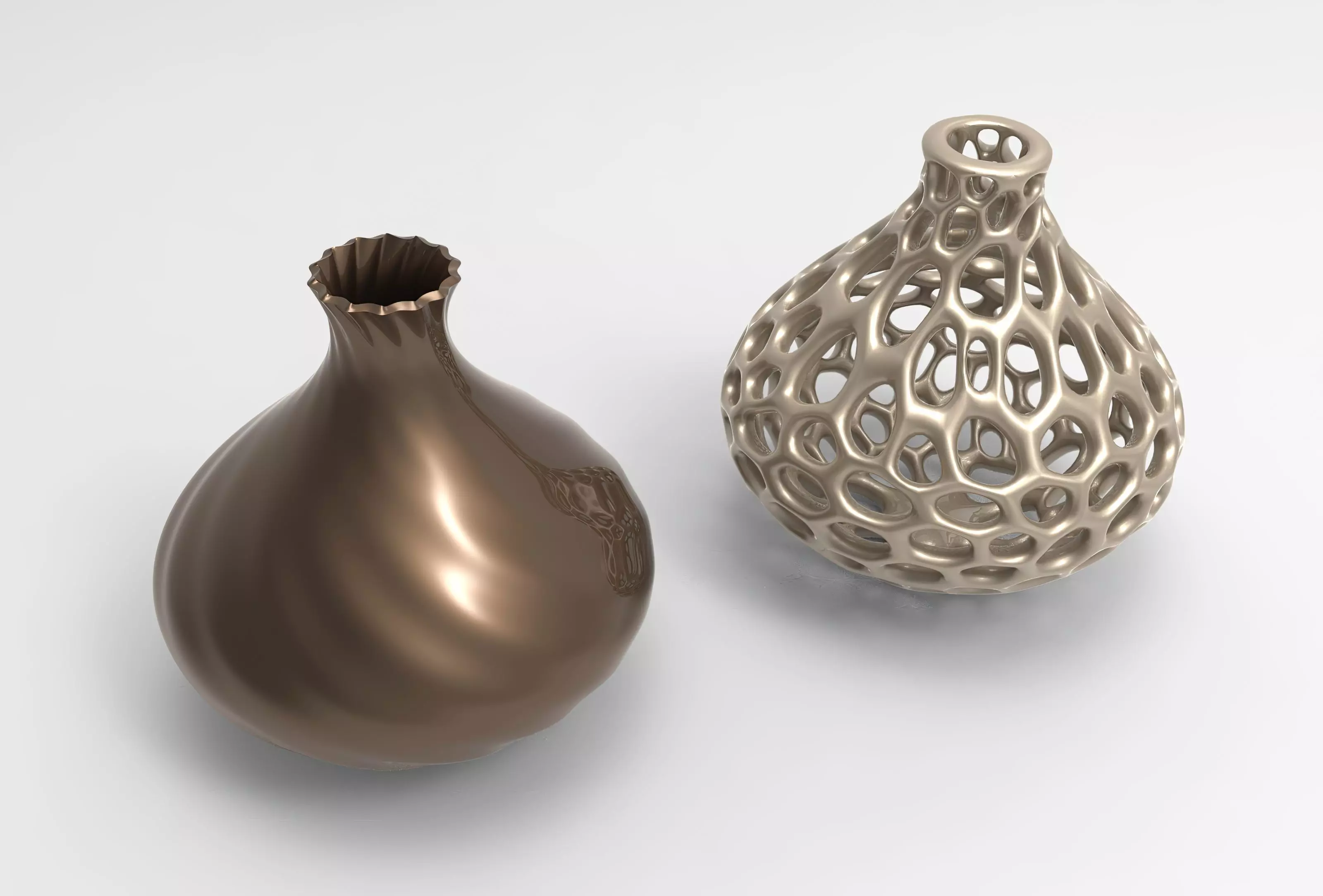 Vase Voronoi 97 3D print model_0