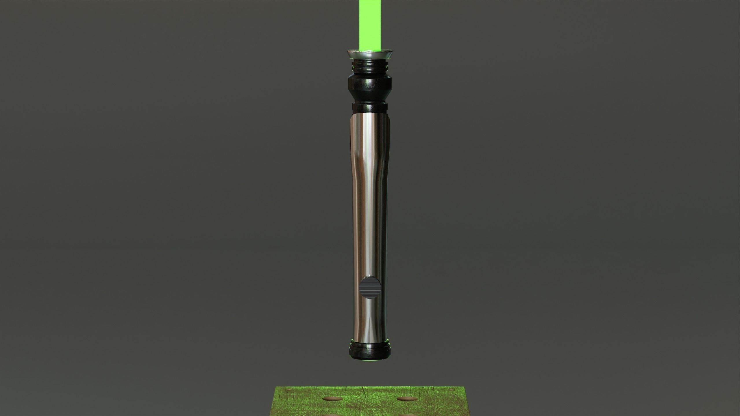 Qui Gon Jinns Lightsaber 3D model_1