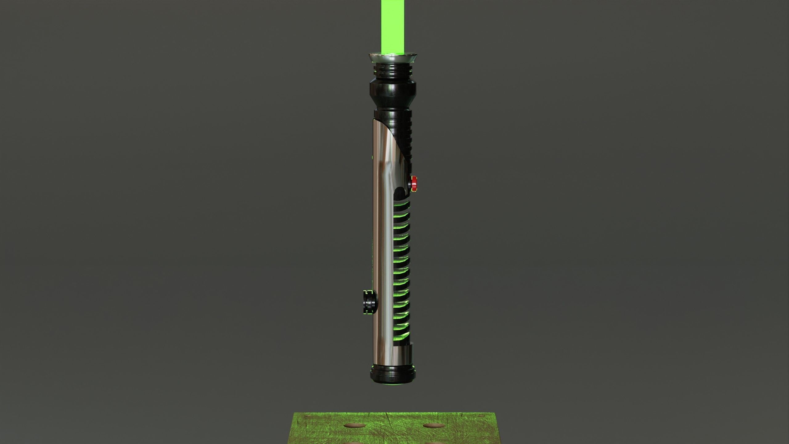 Qui Gon Jinns Lightsaber 3D model_4