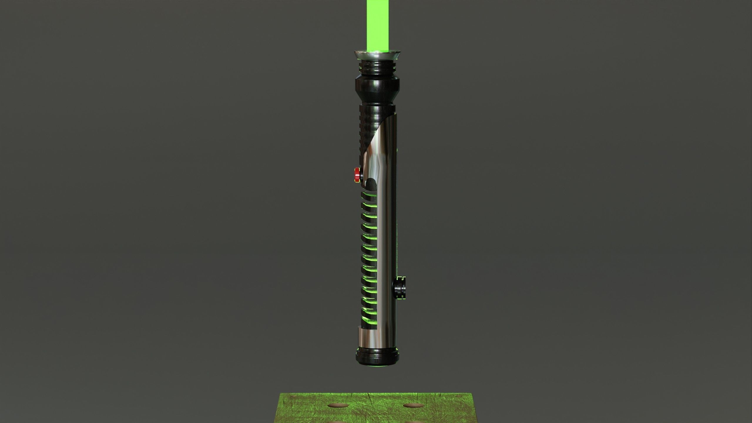Qui Gon Jinns Lightsaber 3D model_5