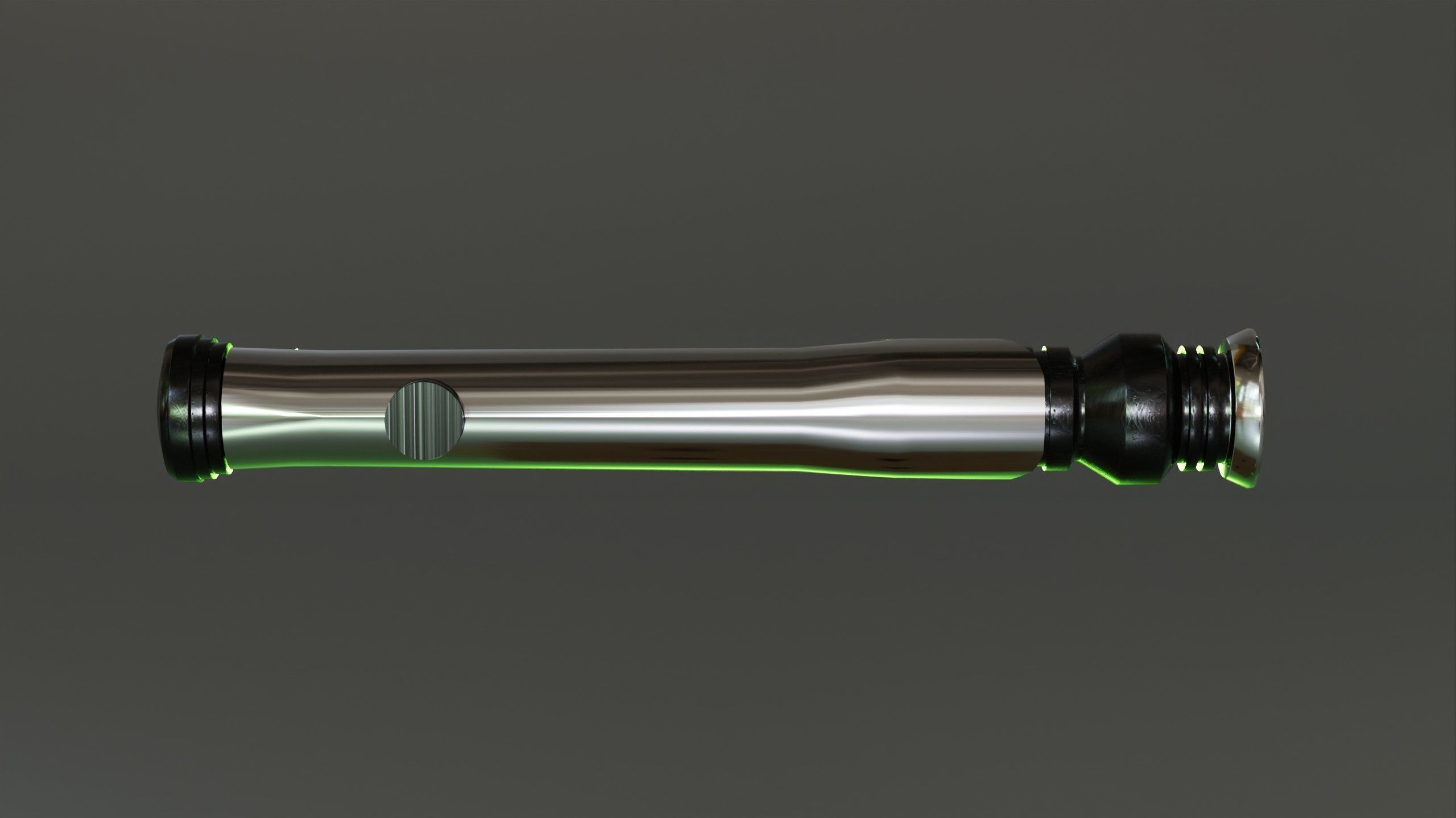 Qui Gon Jinns Lightsaber 3D model_7