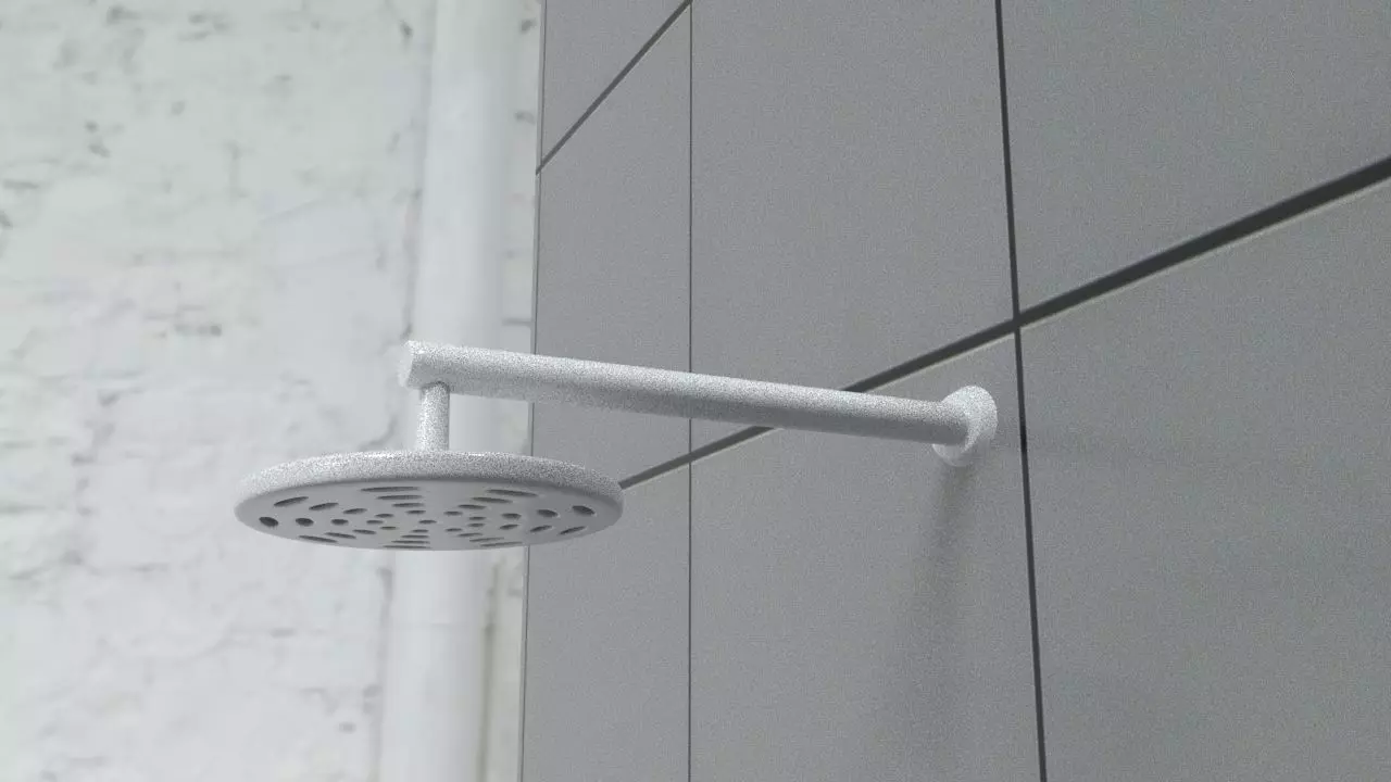 Wall Mounted Bathroom Shower Free 3D model
