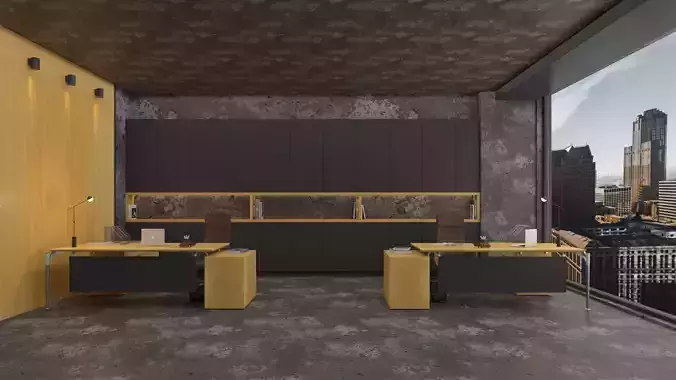 3D Modern Office Interior Design 