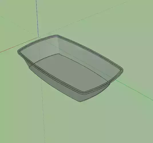 Travessa de bar Free low-poly 3D model