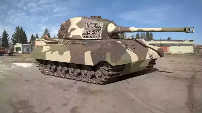 King Tiger Tank  3D model