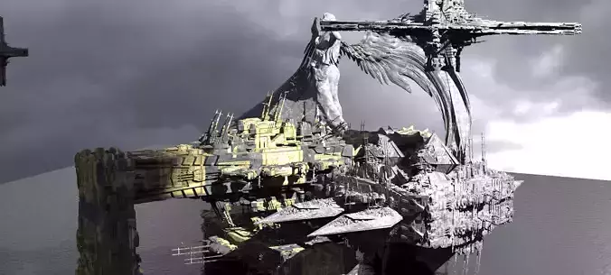 Holy Vatican space station exteriors