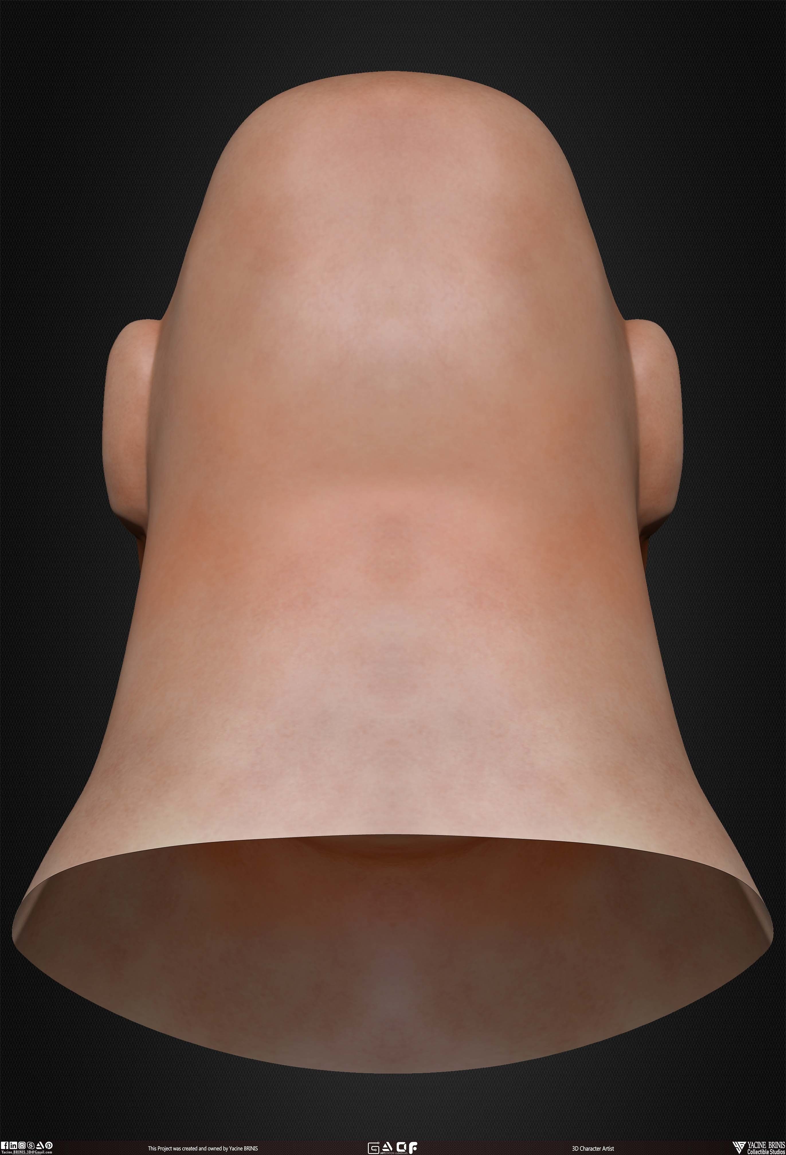 Cartoon Male Head Basemesh Vol 01 Low-poly 3D model_20