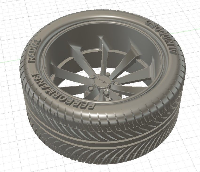 TSW Aileron Wheels with Tires and Brakes for 3D Print 3D print model_9