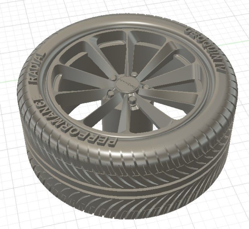 TSW Aileron Wheels with Tires and Brakes for 3D Print 3D print model_7