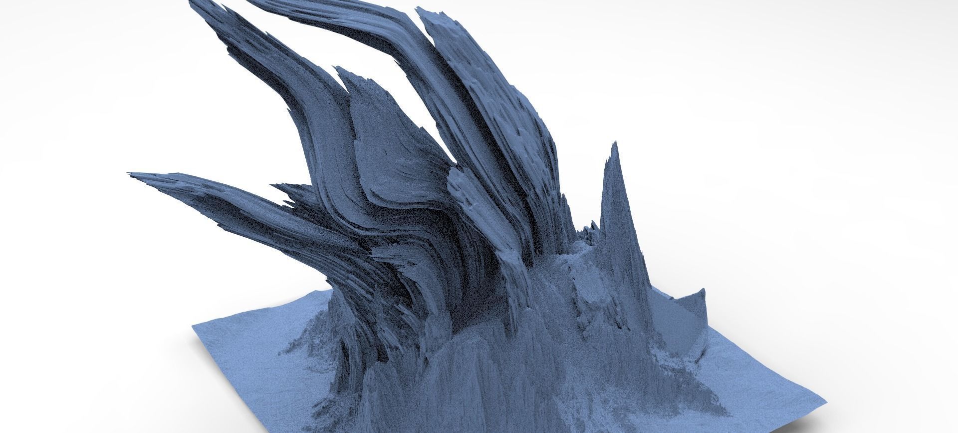 Dragon Clawed Spiked mountain Spikes 3D model_1