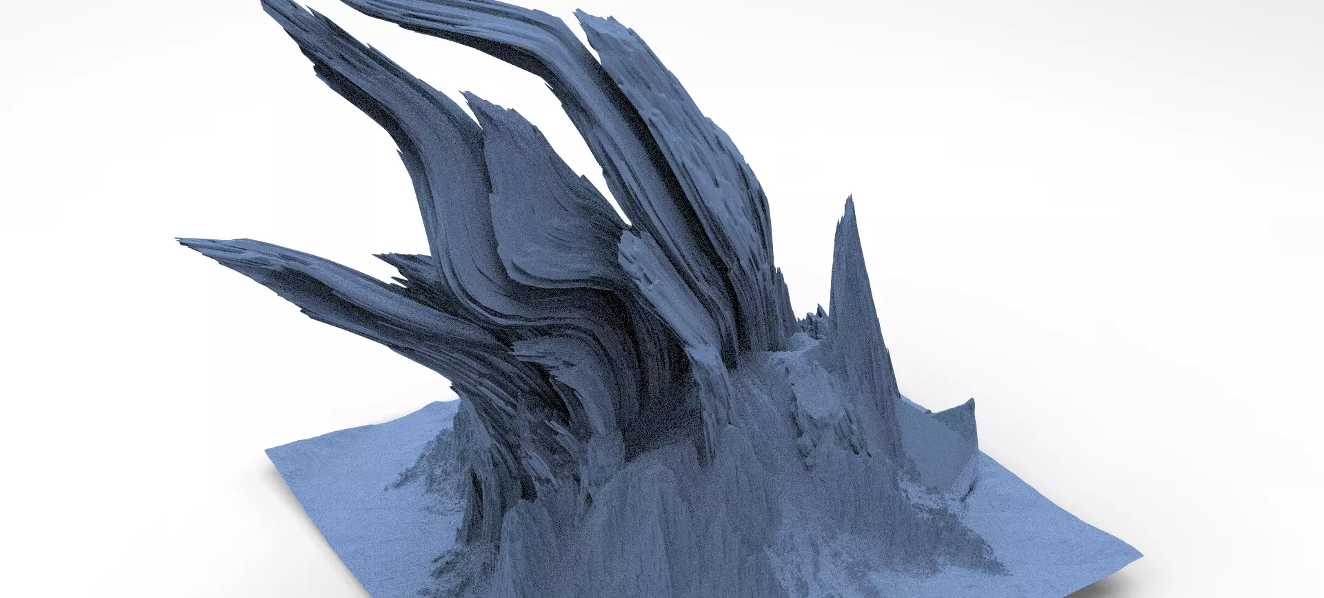 Dragon Clawed Spiked mountain Spikes 3D model_0