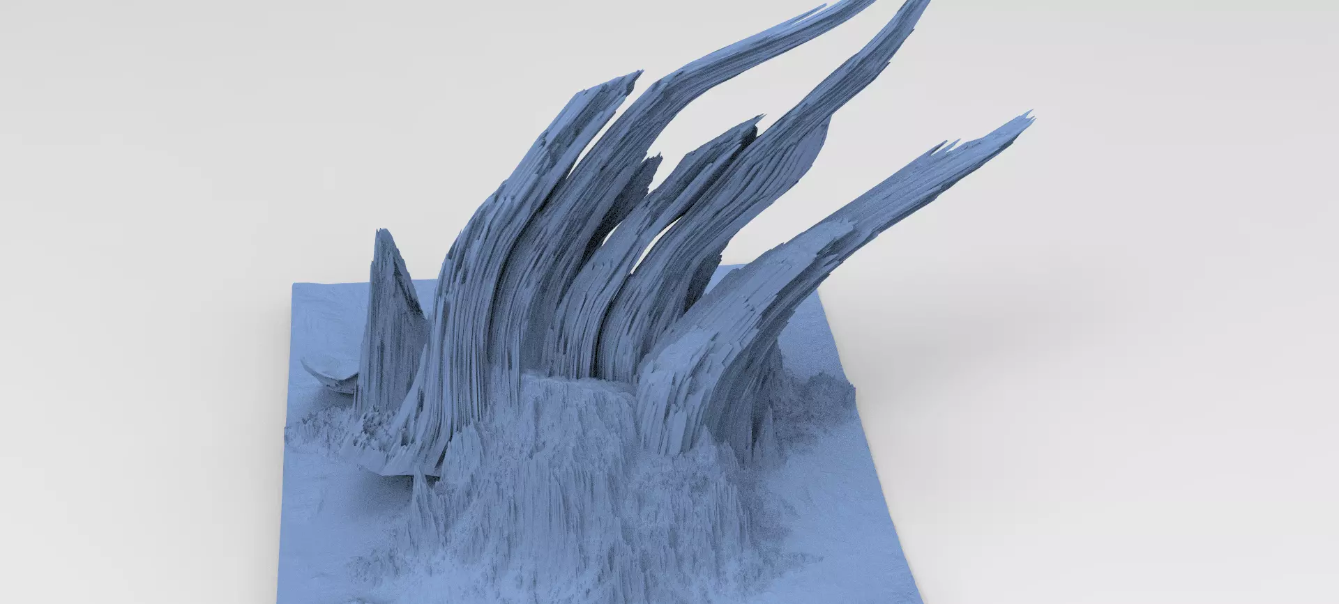 Dragon Clawed Spiked mountain Stones 3D model_0