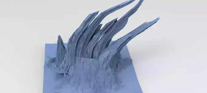 Dragon Clawed Spiked mountain Stones 3D model