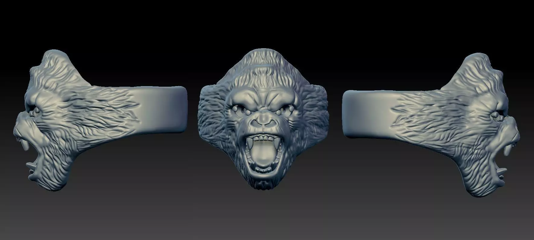 Gorilla Ring  Free 3D model_0