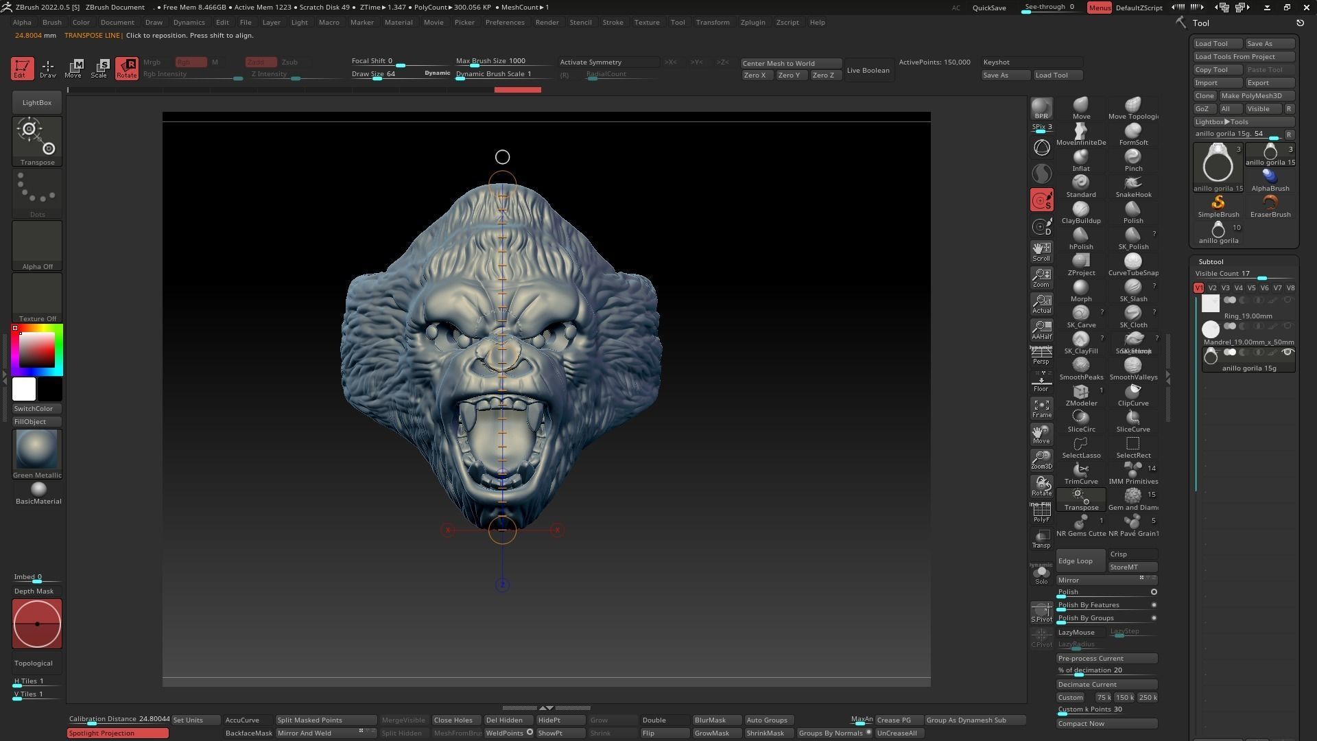 Gorilla Ring  Free 3D model_6