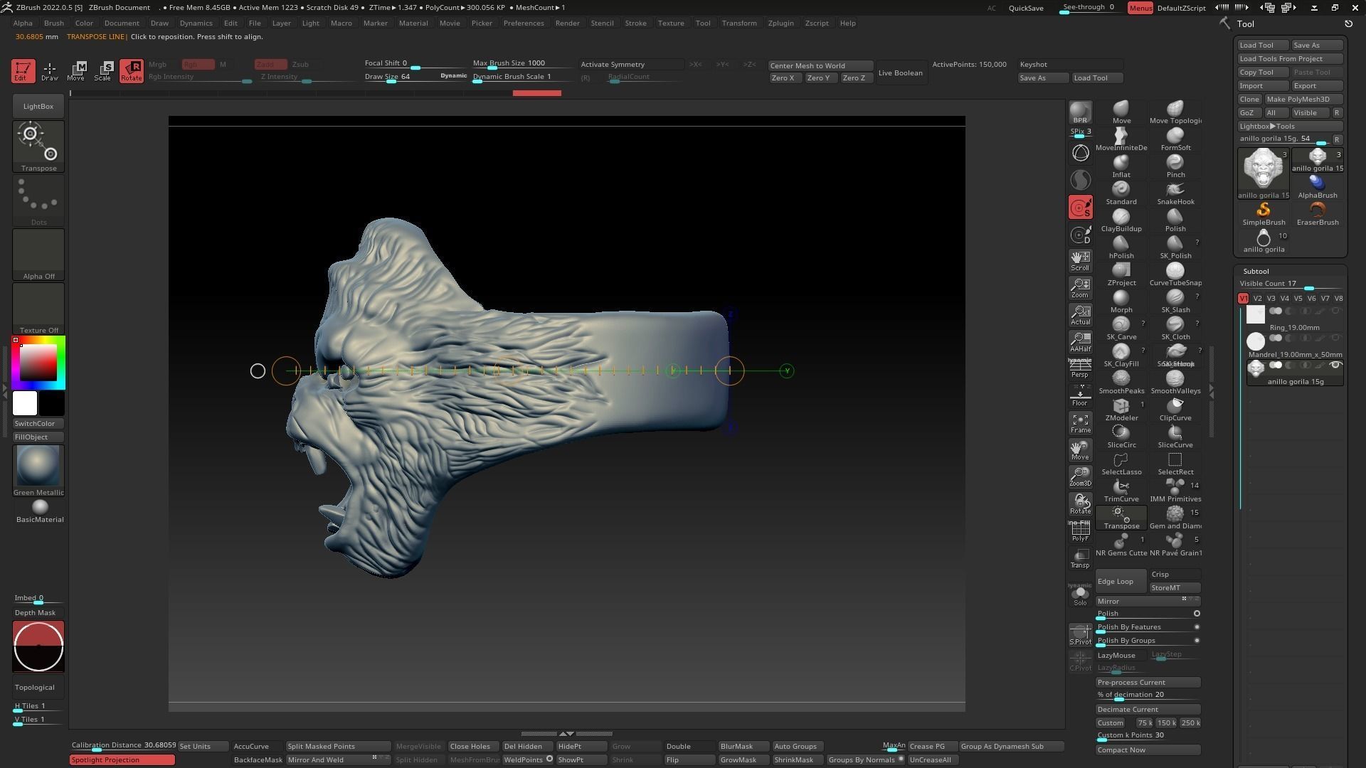 Gorilla Ring  Free 3D model_7