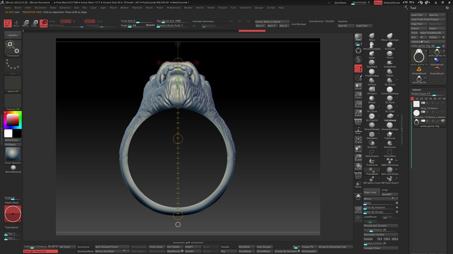 Gorilla Ring  Free 3D model_5