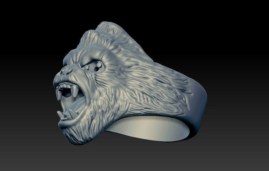 Gorilla Ring  Free 3D model_4