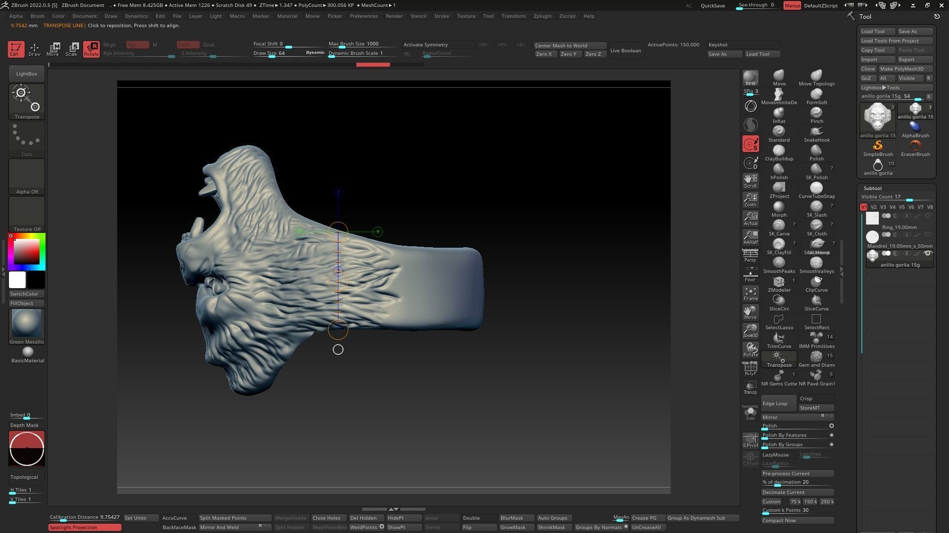 Gorilla Ring  Free 3D model_9