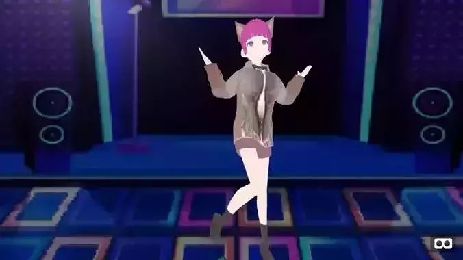 mmd cat girl fashion 