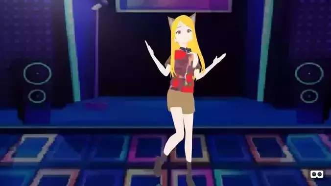 mmd cat girl summer fashion 