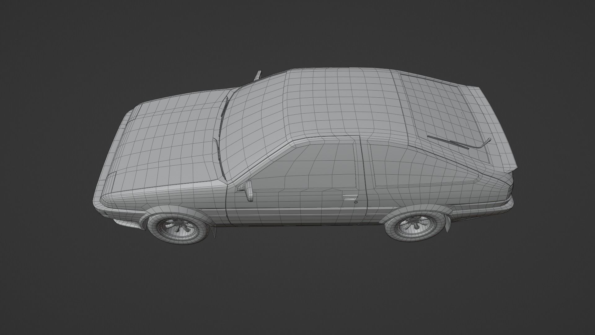 Toyota Sprinter AE86 Trueno Low-poly 3D model_12