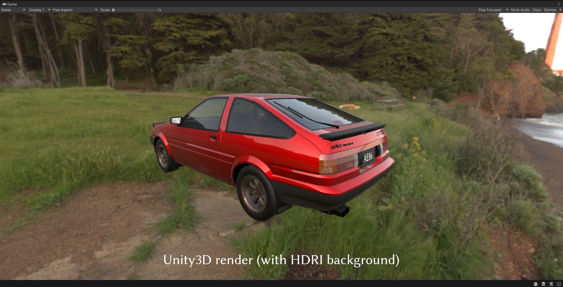 Toyota Sprinter AE86 Trueno Low-poly 3D model_19