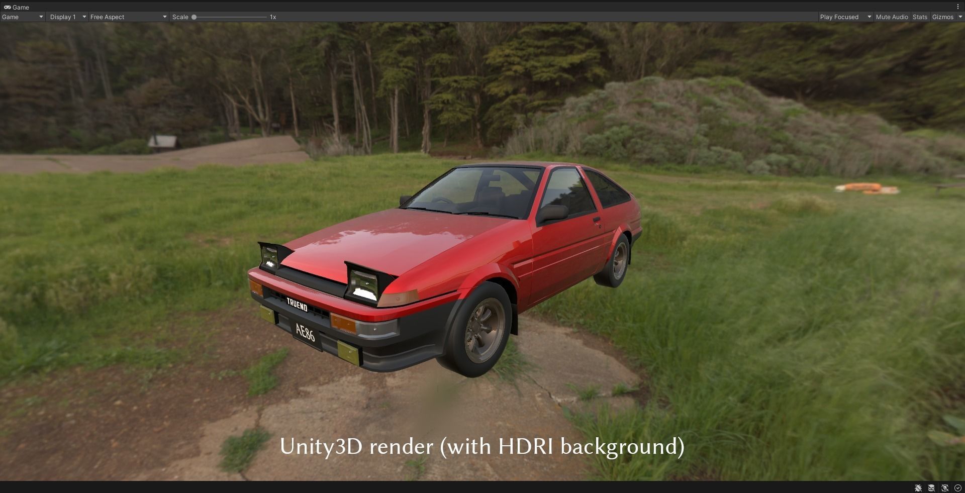Toyota Sprinter AE86 Trueno Low-poly 3D model_18