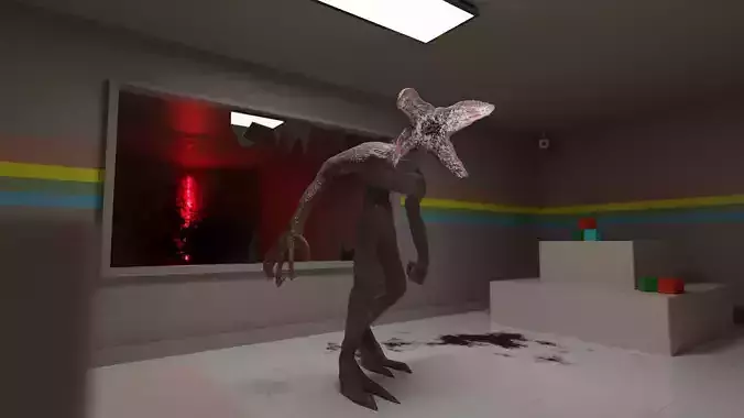 Demogorgon creature with long arms and legs