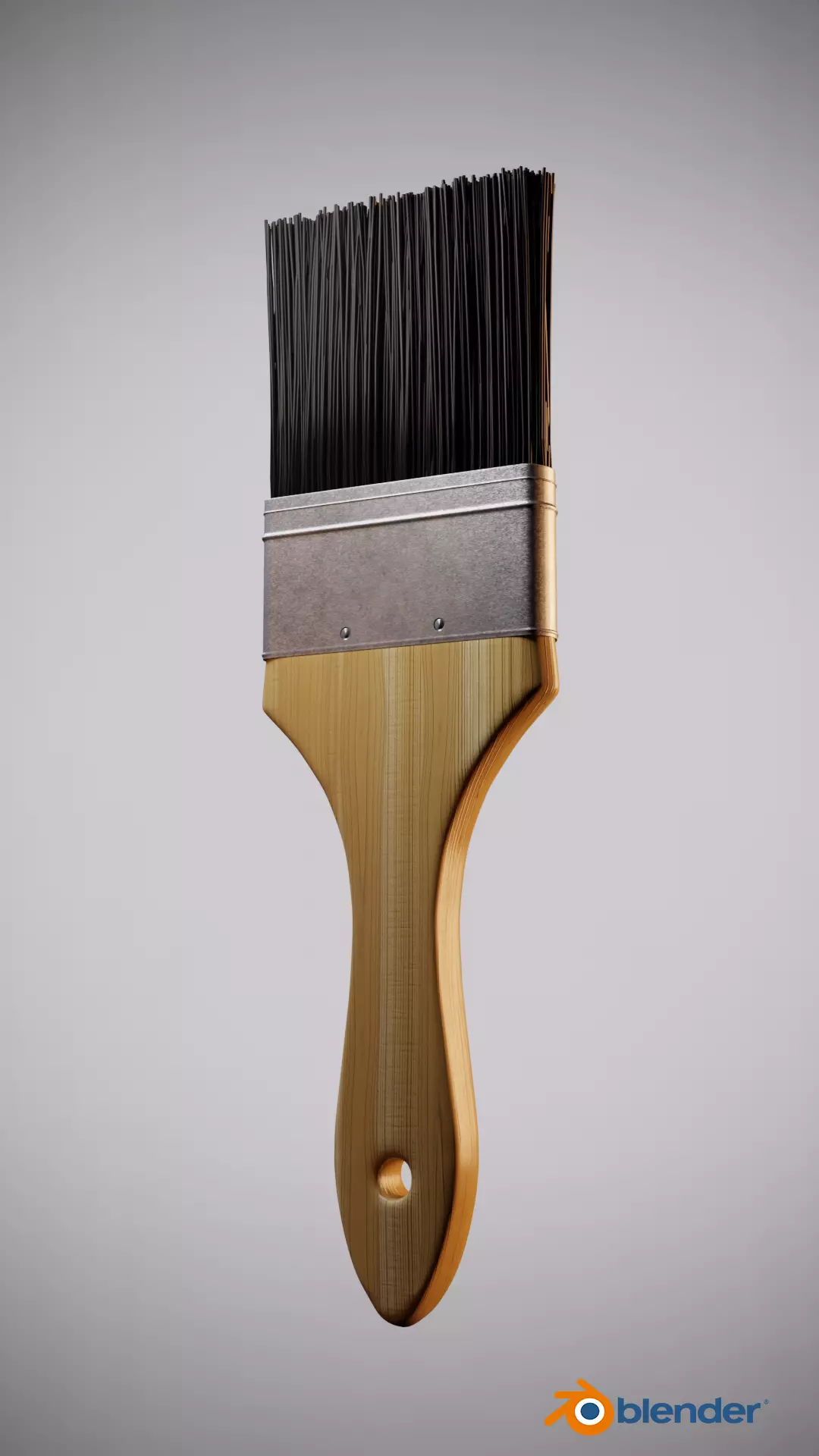 Paint Brush 3D model_0