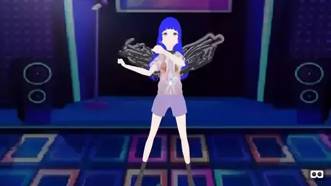 mmd angel girl fashion 