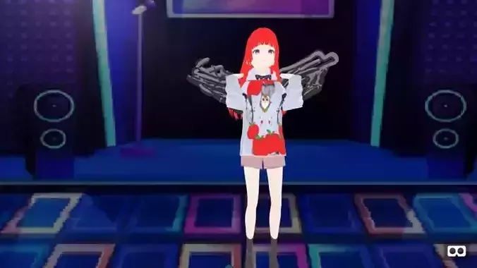 mmd angel girl hogar invierno fashion 