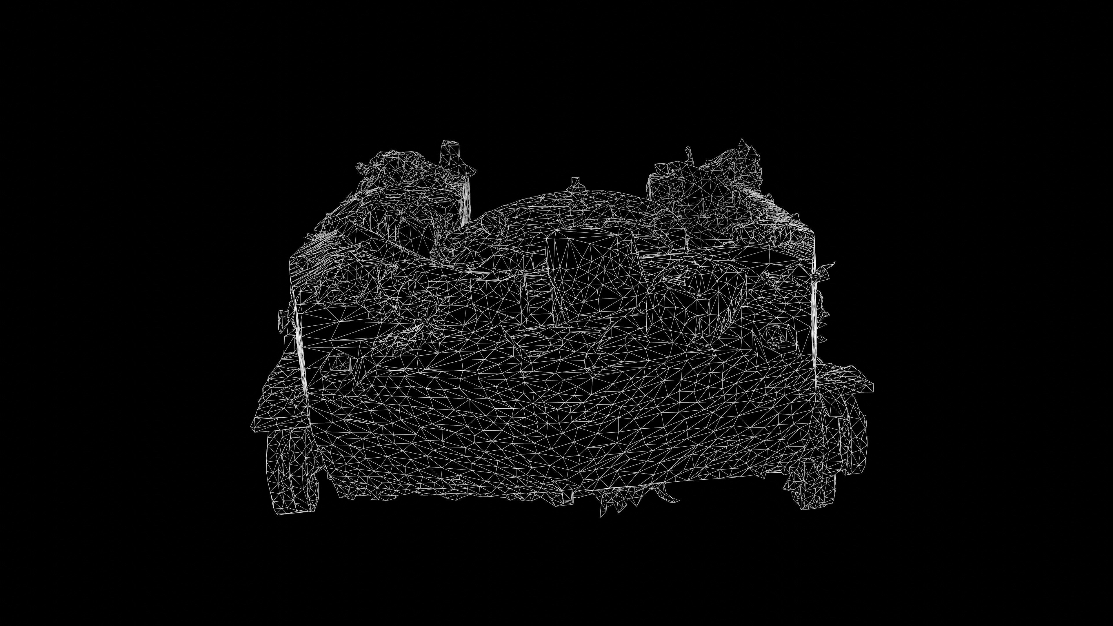 Destroyed and burnt Russian BMD-2 Photoscan PBR Game Ready Low-poly 3D model_8